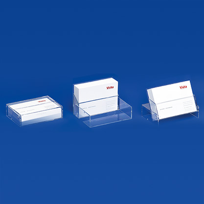Business card dispensers with 3 functions: Case • Dispenser • Stand VKS 3