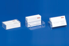 Business card dispensers with 3 functions: Case • Dispenser • Stand VKS 2